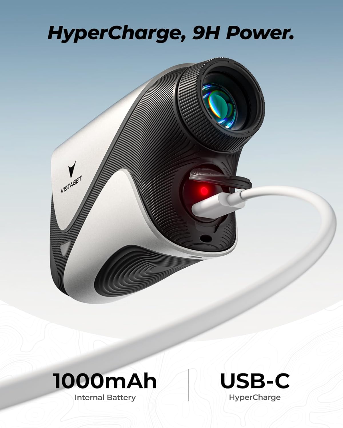 Golf Range Finder 1200 Yards, 7X Magnification, Triangle Tech, Rangefinder with Slope On/Off, Flag Lock Vibration, Range Finder Golf Magnetic, USB-C Rechargeable​