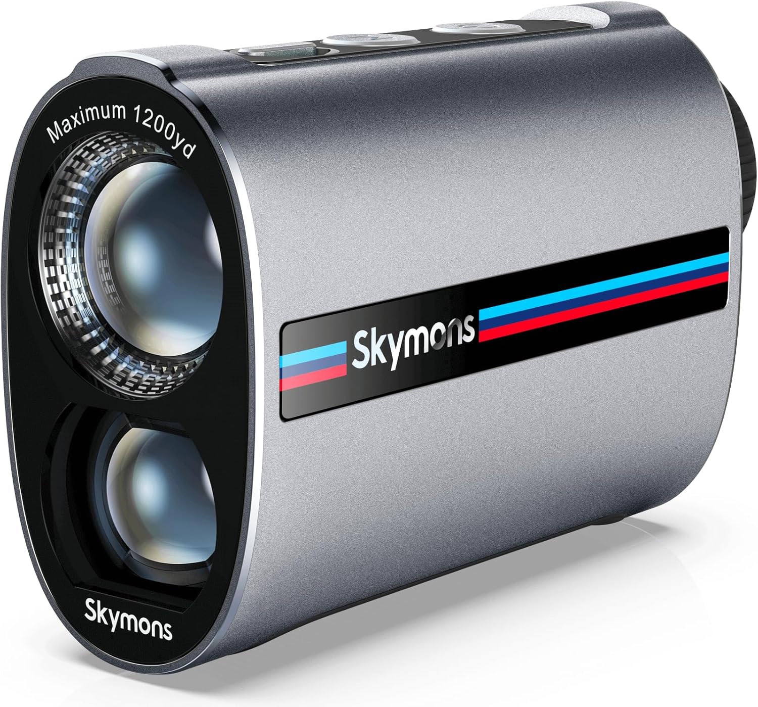 Mini Metal Golf RangeFinder with Slope,1200Y Range Finder, 0.3s Flagpole Locking Vibration, 7X Magnification, 95%Transmission Lens,Flag Pole Lock Vibration,Strong Magnet&Rechargeable Golf Rangefinder.